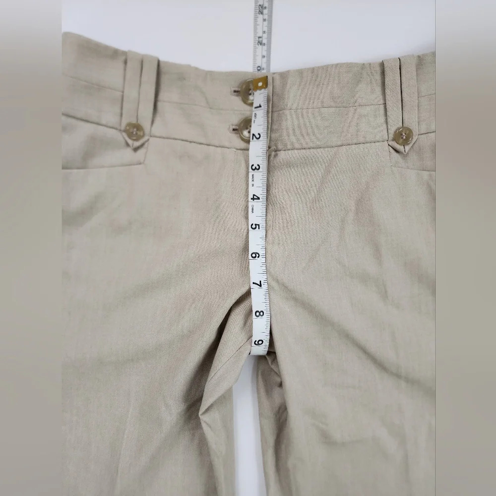 The Limited Women's Khaki Tan Cassidy Fit Capri Cropped Trousers Pants, sz 4 - Picture 5 of 8